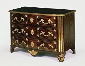Commode with gilt bronze threads and decorations, France, 17th century