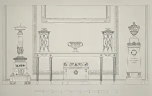 1807 Prints: Console table and decorative elements