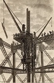 Manual Worker Prints: Construction of Eiffel Tower