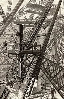 Manual Worker Prints: Construction of Eiffel Tower