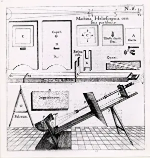Mathematics Prints: Construction of refracting telescope