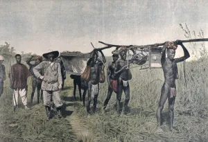 A Convoy on the Marchand Mission in 1898, from Le Petit Journal A Convoy on the Marchand Mission in 1898, from Le Petit Journal