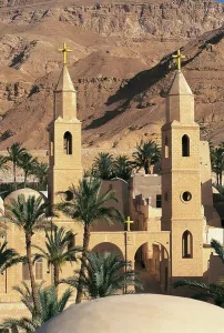 Coptic Period Fourth Twelfth Century Ad Prints: Coptic monastery of Saint Anthony, founded in the 4th century, Eastern Desert, Egypt