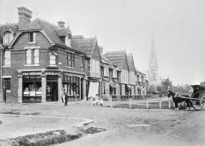 Corner of Chase Side and Chase Green Avenue, c.1890 b/w photo) Corner of Chase Side and Chase Green Avenue, c.1890 b/w photo)