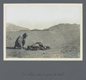 Mongolian Prints: A corpse in the Kobdo plain
