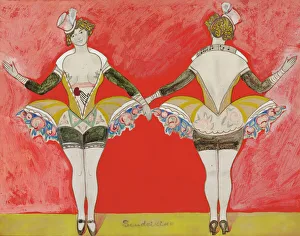 Costume design for the theatre production Korobotchka, (pencil, w/c, gouache) Costume design for the theatre production Korobotchka, (pencil, w/c, gouache)