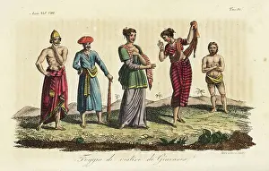 Asie Du Sud Est Prints: Costumes of the people of Java
