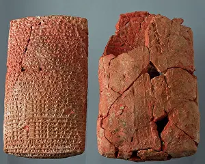 Mesopotamia Prints: Cuneiform tablet and envelope