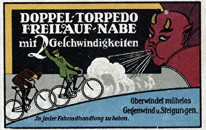 Fatigue Prints: Two cyclists in a hill, fighting against the devil's muffle