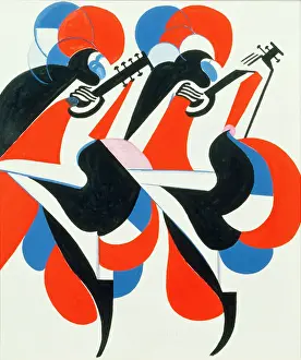 Modern Prints: Dancing Musicians