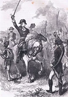 The declaration of Independence read to the army, illustration from Cassells History of