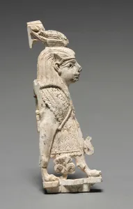 Decorative Plaque: Winged Sphinx, 900-800 BC (ivory) Decorative Plaque: Winged Sphinx, 900-800 BC (ivory)