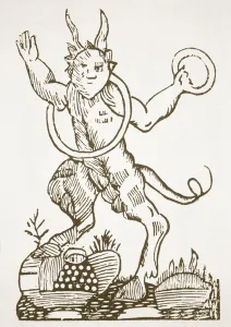 The Devil pointing out Hidden Treasures, copy of an illustration from ' The Devil pointing out Hidden Treasures, copy of an illustration from '