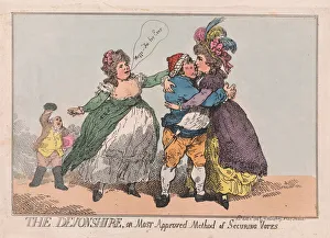 Scandalous Prints: The Devonshire, or Most Approved Method of Securing Votes, pub