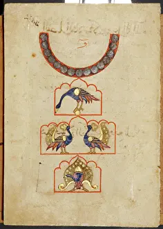 Iran Asia Prints: Dial with peacock
