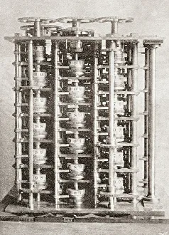 Invented Prints: The difference engine of the Babbage Calculating Machine