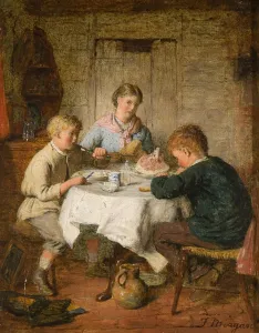 Frederick Morgan Prints: Dinner Time (oil on panel)