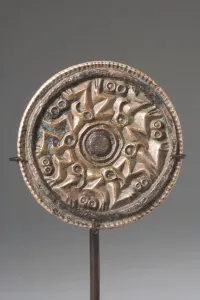 Viking, Anglo-saxon, Gaulish And Celtic Prints: Disc fitting (bronze)