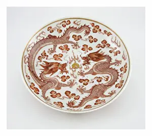 Qing Prints: Dish, c.1874-c.1908 (ceramic)