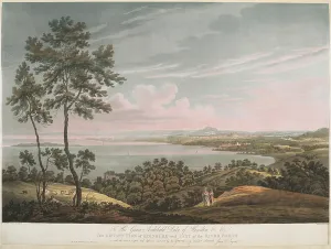 Edinburghshire Prints: A distant view of Edinburgh and part of the River Forth