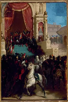 State Prints: Distribution of the eagles and blessing of the flags