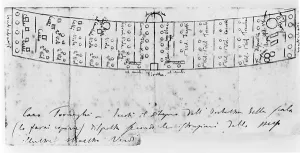 Aida Prints: Document relating to the composition of Aida, 1873 (pen & ink on paper)