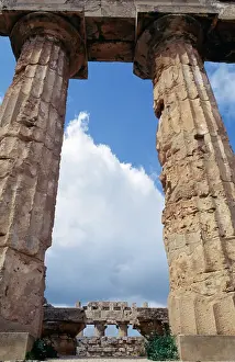 Doric Prints: Doric columns of Temple E or Temple of Hera