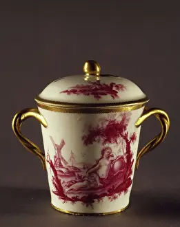 Covering Prints: Drinking chocolate cup, reverse