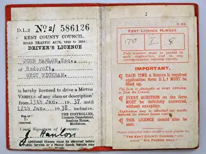 Driving Prints: Drivers licence