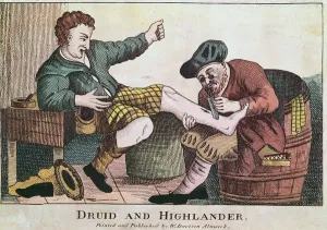 William Davison Prints: Druid and Highlander, 1815 (etching)