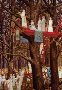 Druids Cutting the Mistletoe on the Sixth Day of the Moon (oil on canvas) Druids Cutting the Mistletoe on the Sixth Day of the Moon (oil on canvas)