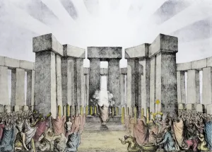 Druids Sacrificing to the Sun in their Temple called Stonehenge Druids Sacrificing to the Sun in their Temple called Stonehenge