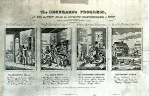 Drunks Prints: The Drunkards Progress, 1826 (litho)