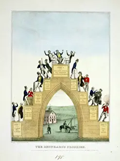 Drunk Prints: The drunkard's progress. Published:1846. lithograph