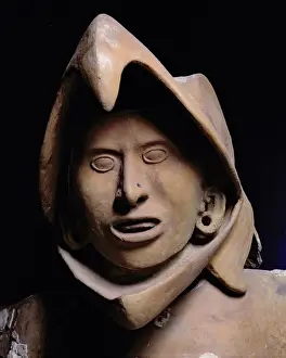 Tenochtitlan Prints: Eagle warrior from the House of the Eagles, dated to c. 1469 (terracotta)