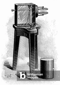 Presence Prints: Electroscope fitted with microscope