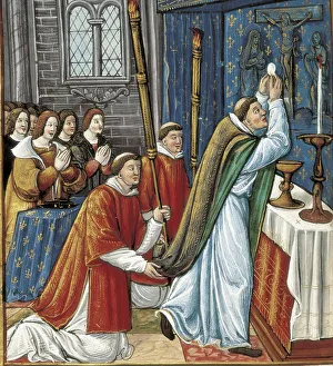 Candle Holder Prints: Elevation of the Host - Elevation of the Sacred Host