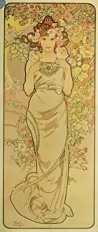 Alphonse Marie Mucha Prints: The Emerald