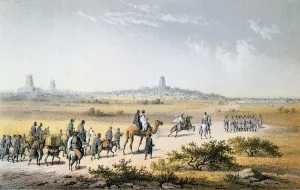 Entrance of Heinrich Barth's (1821-65) Caravan into Timbuktu in 1853 Entrance of Heinrich Barth's (1821-65) Caravan into Timbuktu in 1853