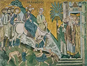 Byzantine Prints: Entry into Jerusalem (mosaic)