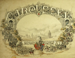 Carousel Prints: Equestrian carousel