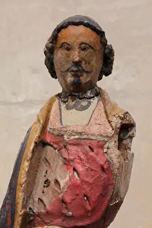 Equestrian statue of Saint-Martin of Tours, 15th century, Polychrome, Cathedral, Cathedrale Notre-Dame, Laon Equestrian statue of Saint-Martin of Tours, 15th century, Polychrome, Cathedral, Cathedrale Notre-Dame, Laon
