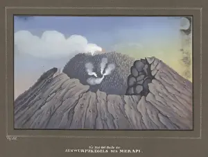 Eruption from Mount Merapi, Pl. III, Topographischer und Naturwissenschaftlicher