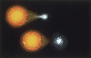 Universe Prints: Evolution of Nova Star, illustration