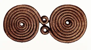 Coiled Prints: Example of decorative coiled bronze