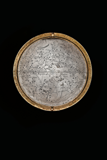 Abraham Drentwett Prints: Two exceptional terrestrial and celestial globes, supported by Hercules and Atlas
