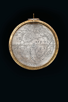 Abraham Drentwett Prints: Two exceptional terrestrial and celestial globes, supported by Hercules and Atlas