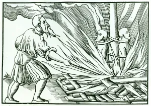 Theodor Severin Kittelsen Prints: Execution by burning at the stake