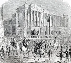 Ghigliottina Prints: An execution by guillotine