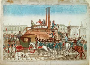 Duke Of Bourbon Prints: The execution of Louis XVI